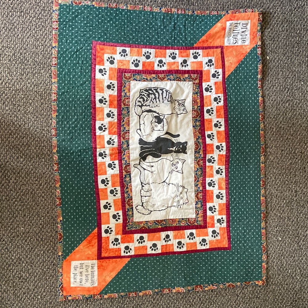 Quilted Cat lover mat